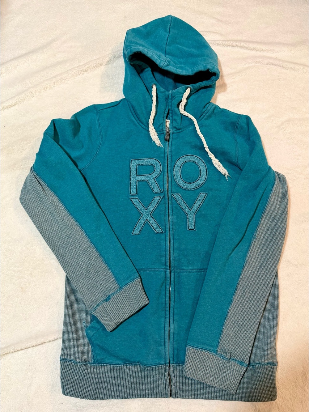 Roxy Teal Plush Fleece Jacket - Roxy Teal